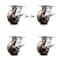 Service Caster 5 Inch High Temp Phenolic Caster Set with Roller Bearing 4 Brake 2 Swivel Lock SCC-35S520-PHRHT-SLB-BSL-2-SLB-2 - alternate 2